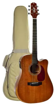 Seizi Neo Tokyo Solid Cutaway Folk Mahogany Satin Com Bag