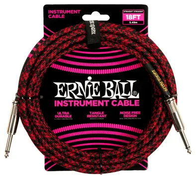 Ernie Ball Jack Droit/Droit 5.49m Tissé 6396