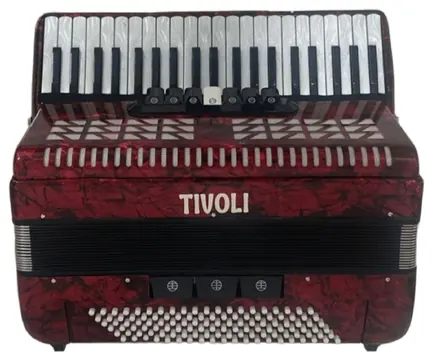 Tivoli Acordeon 41 Teclas 120 Baixos Vermelho - Tivoli