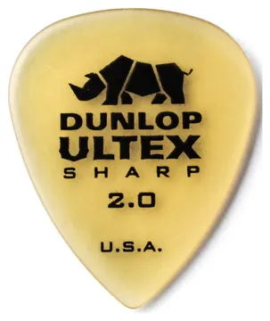 Dunlop 2.0mm Ultex Sharp Pick - Set Of 6