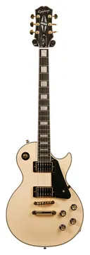 Epiphone Les Paul Custom White Black Back