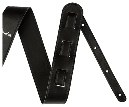 Fender Vegan Leather Strap Black 2.5" Microf. Tracolla x chitarra pelle vegana