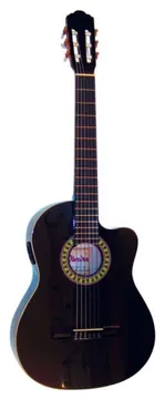 Olveira CG300CTVBK Chitarra Classica Elettrificata CW Nera