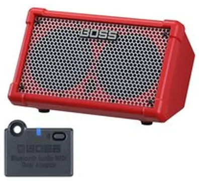 Boss Cube Street 2 Portable Stereo Amp with Bluetooth Adaptor Red