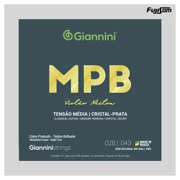 Giannini Encordoamento Giannini Para Violão NY Mpb Genws | Fujisom