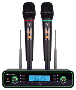 Kadosh Microfone Duplo sem Fio Kadosh K 422M Recarregável