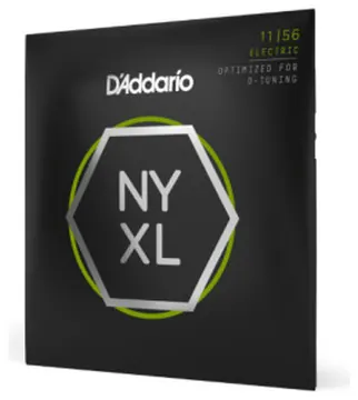 Daddario D'Addario NYXL1156 11-56 Medium Top/Extra Heavy Bottom, NYXL Electric Guitar Strings