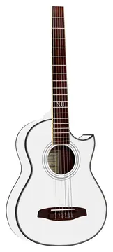 Ortega NL-Walker Reisegitarre Weiss, NL-WALKER-WH