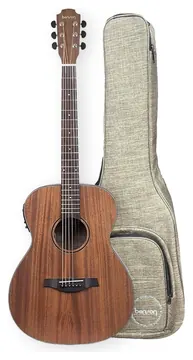 Benson EXF500E Maho NS Exodus Series Auditorium de Aço Natural Satin C/ Afinador e Bag