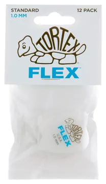 Dunlop 428P100 Tortex Flex Standard Plectrum 1.00mm 12-Pack