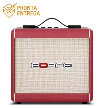 Borne Amplificador Cubo para Guitarra Borne F60 Vinho