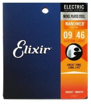 Elixir Cordas 009 Custom Light Guitarra Nanoweb Elixir