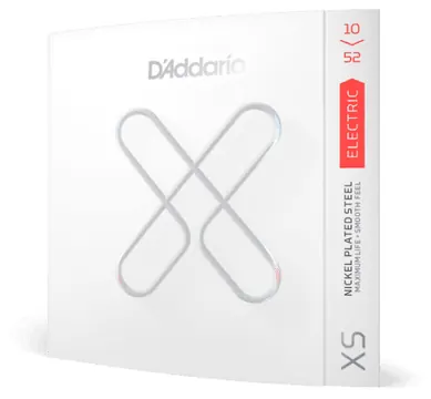D'Addario XS 10-2-52 Coated Electric Guitar Strings, Light Top/heavy Bottom