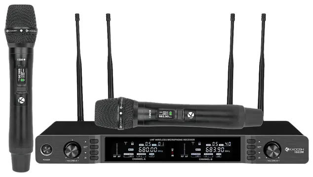 Kadosh Microfone Sem Fio Kadosh K622M UHF Mão Duplo