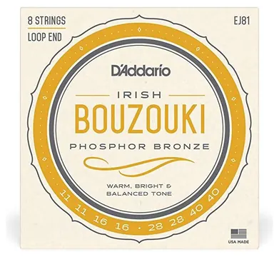 D_Addario D'addario EJ81 Jeu DE Cordes Bouzouki Irlandais