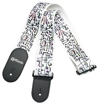Dimarzio DD3142 Steve Vai Signature - Nylon Standard - White Art TRACOLLA PER CHITARRA E BASSO