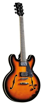 Eko Type Hollowbody double cut Sunburst