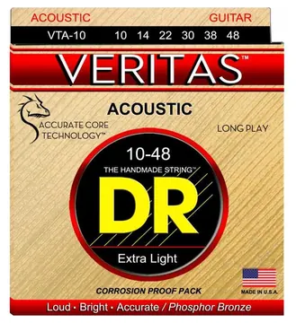 DR Strings Corde Chitarra Acustica DR Veritas Acoustic 10-48
