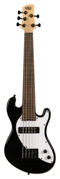 Kala Solid Body 5-String Jet Black Fretless U•BASS®