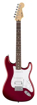 Fender Standard Stratocaster HSS LRL White Pickguard Candy Cola