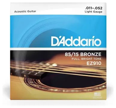 D'Addario EZ910 - Acoustic 85/15 Bronze | 011-052
