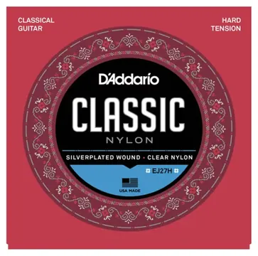 Encordoamento de Violão D'Addario EJ27H Nylon Tensao Alta