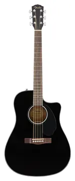 Fender Cd60Sce Dreadnought Black Walnut Chitarra Acustica Elettrificata