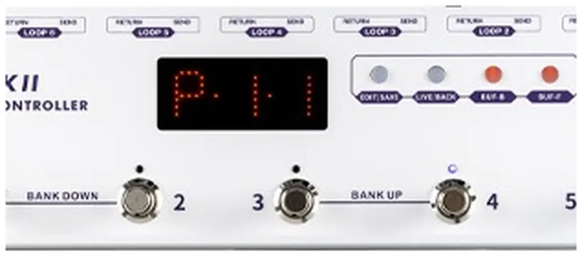 Mooer 6-Kanaals Programmeerbare Loop Switcher voor Effectpedalen