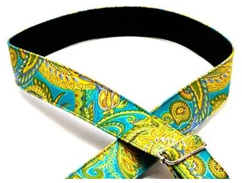 Bourbon Strap Velvet Aquamarine Gitarrengurt