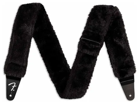 Correia Fender Poodle Plush Black para Guitarra