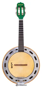 Rozini Banjo Rozini Studio RJ11 Eletroacústico Passivo Caixa Larga Cor Verde