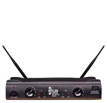 dylan Microfone Sem Fio UHF Com 2 Bastões Dylan DW-602 MAX