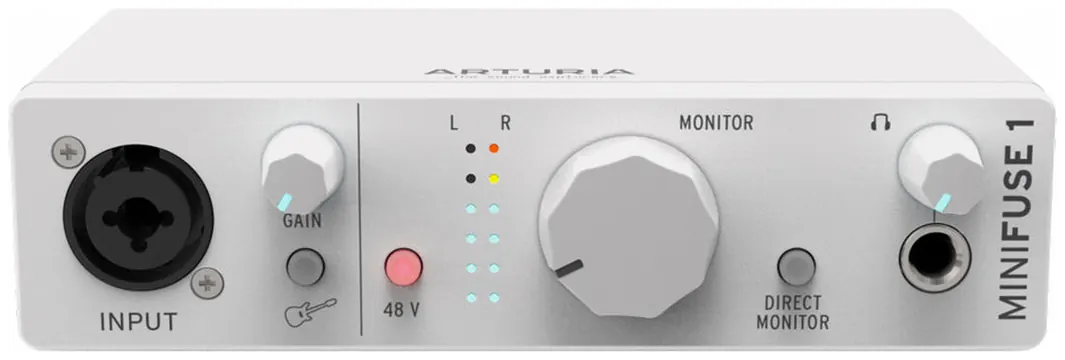 Arturia MINIFUSE 1 WHITE Interfaccia Audio USB C con 1-IN Combo / 2-OUT, Bianco