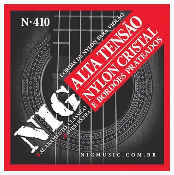 NIG Encordoamento Violão NIG N410 Cristal/Prateado