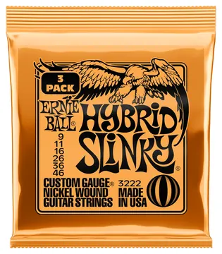 Ernie Ball 3222 - Hybrid Slinky 3er Pack | 009-046