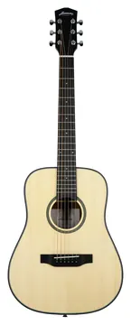 Harmony Foundation Series Terra ST Petite Dreadnought Acoustic Guitar w/Bag, Natural Satin