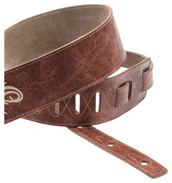 Ortega OSSU-30 Guitar Suede Leather Strap Wildledergurt (60mm), Caramel