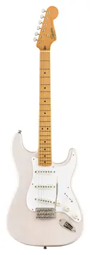 Squier Classic Vibe 50s Stratocaster Electric Guitar, Maple FB, White Blonde