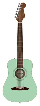 Fender California Standard Redondo Mini with Bag Spruce Top Surf Green