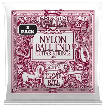 Ernie Ball 3409 Ernesto Palla Med E1-E6 Ball 3Pack Saiten für Konzert-Gitarre