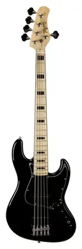 Tagima Contrabaixo Tagima TJB 5 BK C/BK 5 Cordas Classic Series Jazz Bass Passivo Preto C/ Escudo Preto e Escala Clara