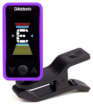 D'Addario PW-CT-17PR Eclipse Headstock Guitar Tuner - Purple