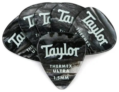 Taylor Premium Thermex Ultra Picks Black Onyx 1.50 MM 6 pack