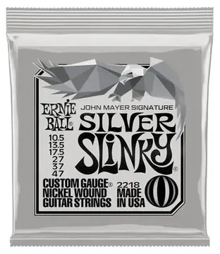 Ernie Ball Cordas para guitarra Ernie Ball John Mayer Silver Slinky