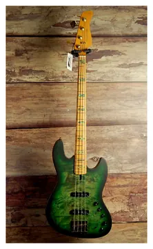 Sire Marcus Miller V10 4/TGRS Swamp Ash Transparent Green Satin Elektrische Basgitaar
