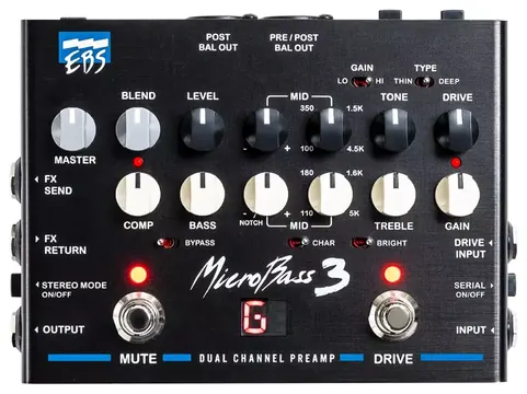 EBS MicroBass III Dual Channel Preamp
