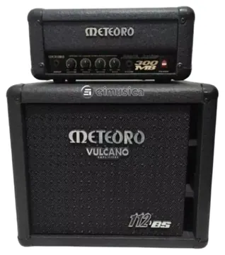 Meteoro Combo Amplificador Cabeçote e Caixa Para baixo 300MB e Caixa 112BS Meteoro 40w