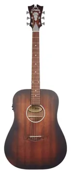 D'Angelico Premier Lexington LS Aged Mahogany Chitarra Acustica Elettrificata