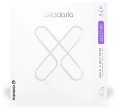 D'addario Encordoamento D'addario para Guitarra Elétrica - Modelo XS em Calibre 0.11 - 0.49 - Medium Gauge