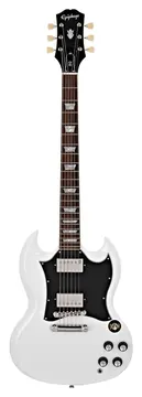 Epiphone SG Standard Original Series Alpine White Branca C/ Escudo Preto e Escala Escura